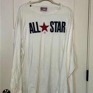 Converse All Star White Long Sleeve Shirt
